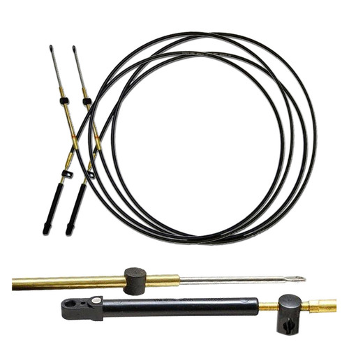2 X (PAIR) 21FT 6.4M MERCURY - MERCRUISER - GEN1 - UNIVERSAL - Outboard Inboard Throttle Shift Control Cable Mercury Mercruiser GEN 1 8M0082486 Style