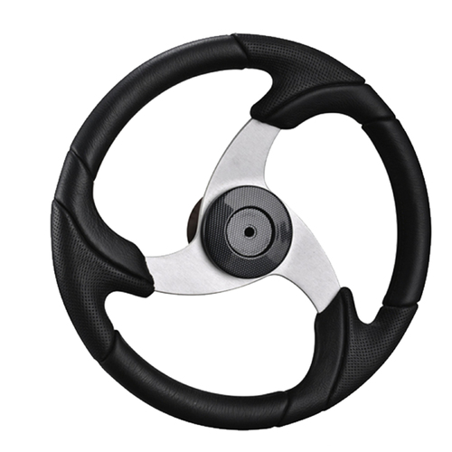 BOAT STEERING WHEEL ✱ SPIRAL ✱ SPORTS MODEL 3-Spoke 13.4"-340mm 3/4" Shaft Marine